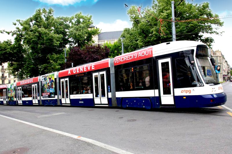Création de l’habillage du Tram de Genève !