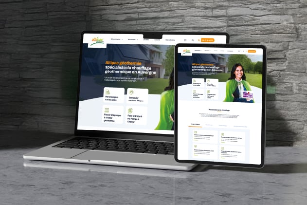 Refonte du site internet Altipac Géothermie.
