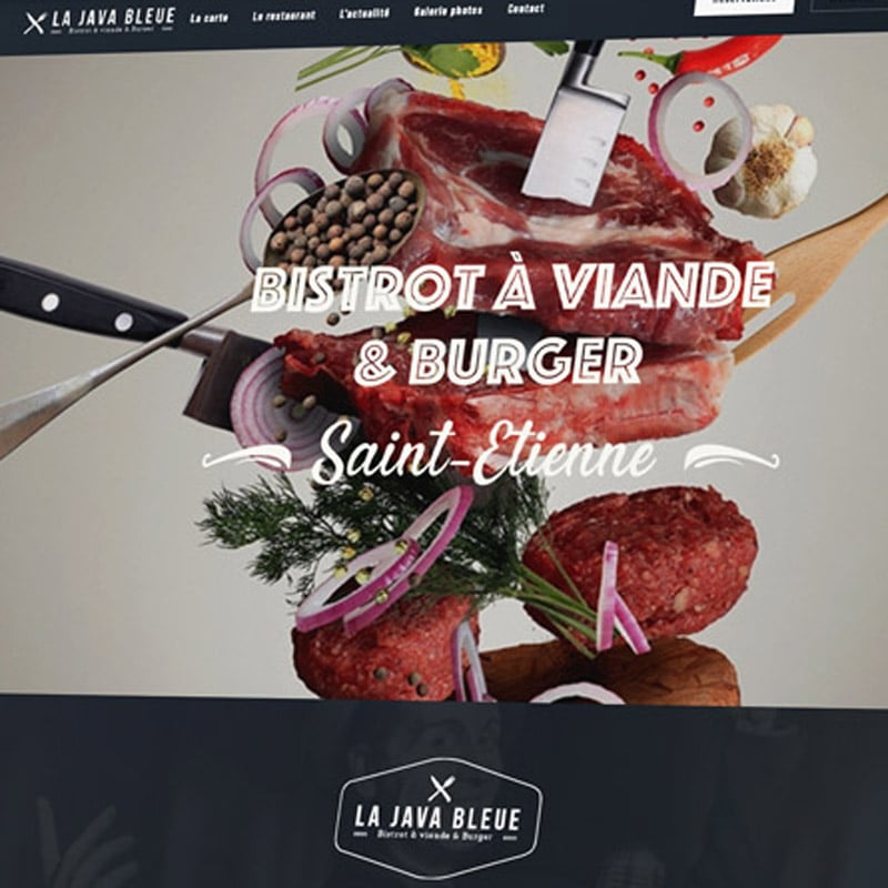 Création du site internet du restaurant la Java Bleue