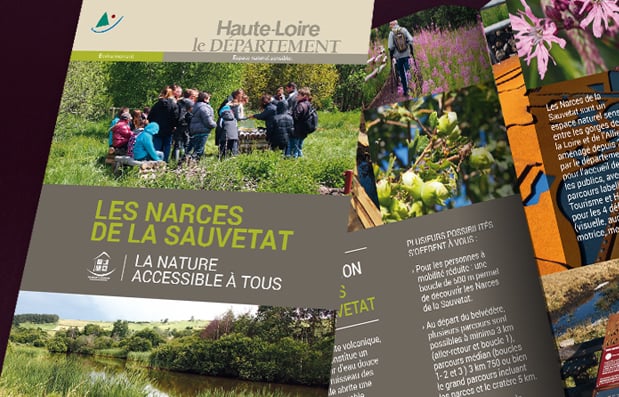 Création du document de promotion des Narces de la Sauvetat.
