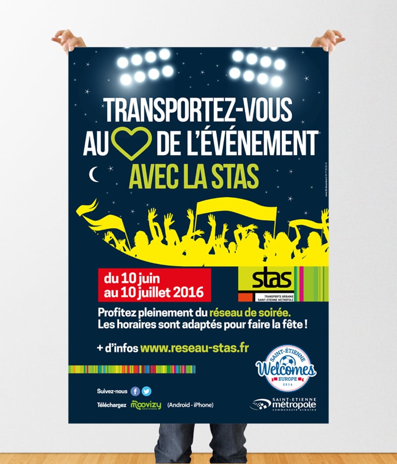 Transportez vous au cœur de l'événement Euro 2016 avec la STAS