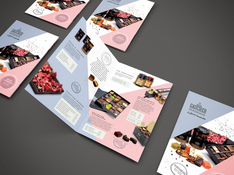 Création de la plaquette Chocolats 2016 de la Maison Gaucher