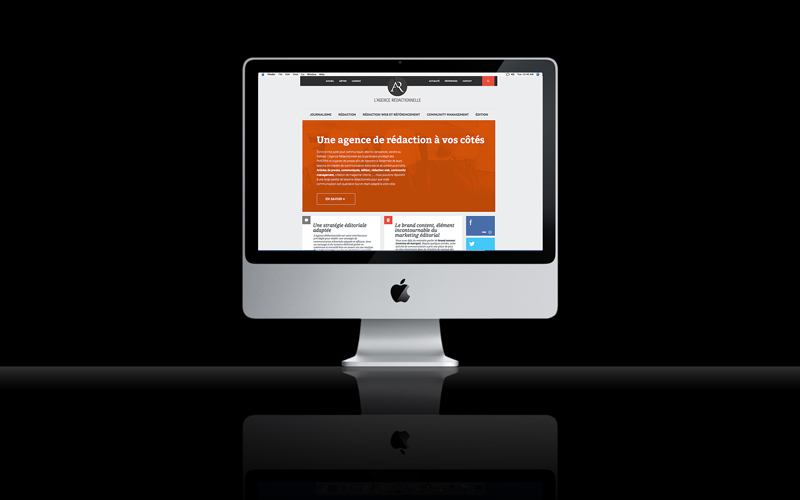 Création du site internet de l'Agence Rédactionnelle
