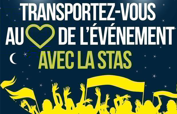« Transportez-vous au cœur de l’événement Euro 2016 avec la STAS ».