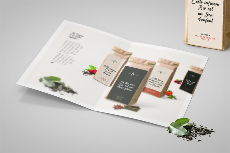 Création de l'image de marque et charte packaging de la gamme bio Folie Organic