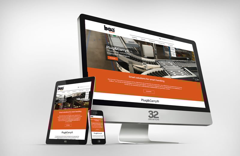 Création du nouveau site internet Boa Concept.