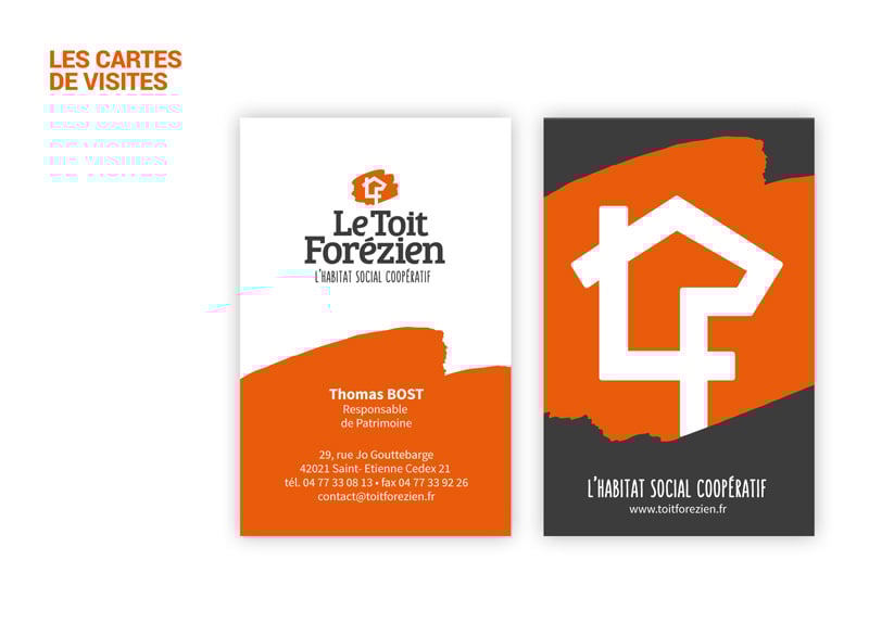 Création de la nouvelle image de marque Le Toit Forézien.