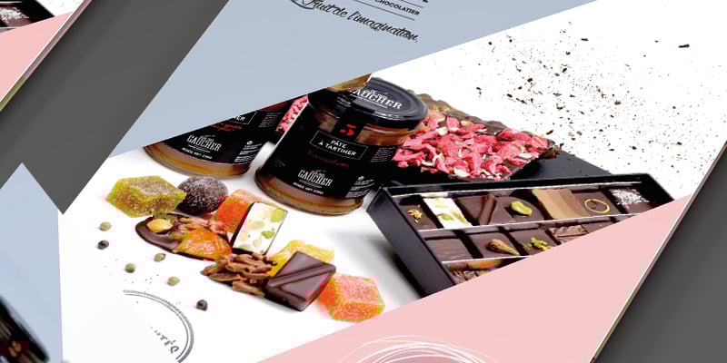 Création de la plaquette Chocolats 2016 de la Maison Gaucher