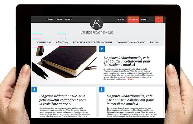 Création du site internet de l’Agence Rédactionnelle