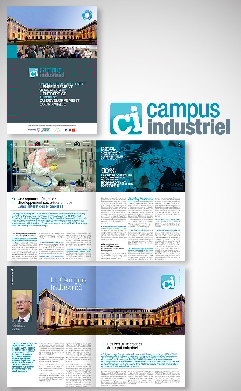 Création de la campagne Inauguration du Campus Industriel à Saint-Etienne.