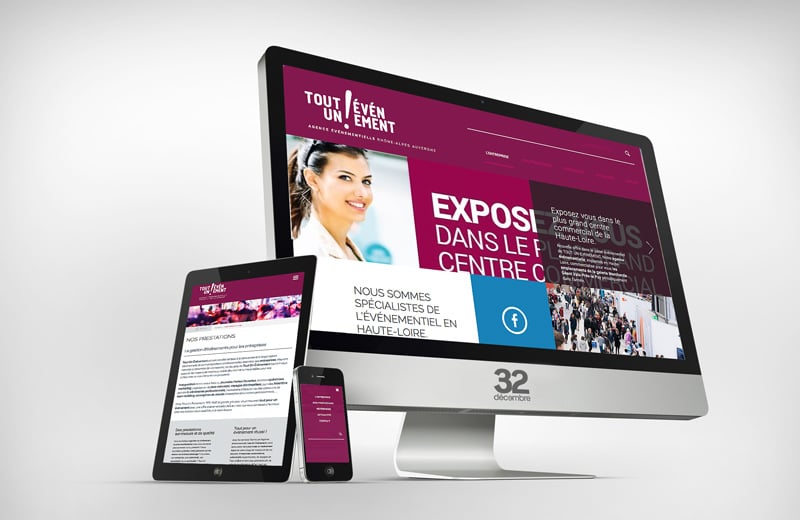 Création du site internet de l'agence événementielle Tout Un Evénement.