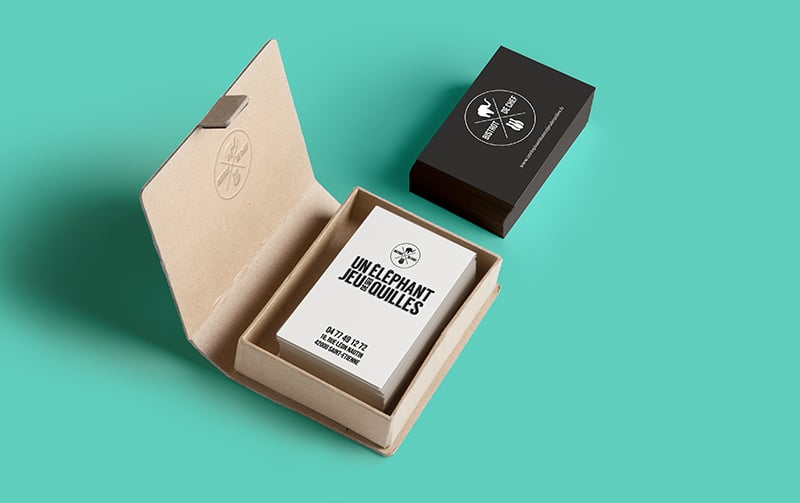 Création de la nouvelle identité print et web d'un nouveau restaurant à Saint-Etienne