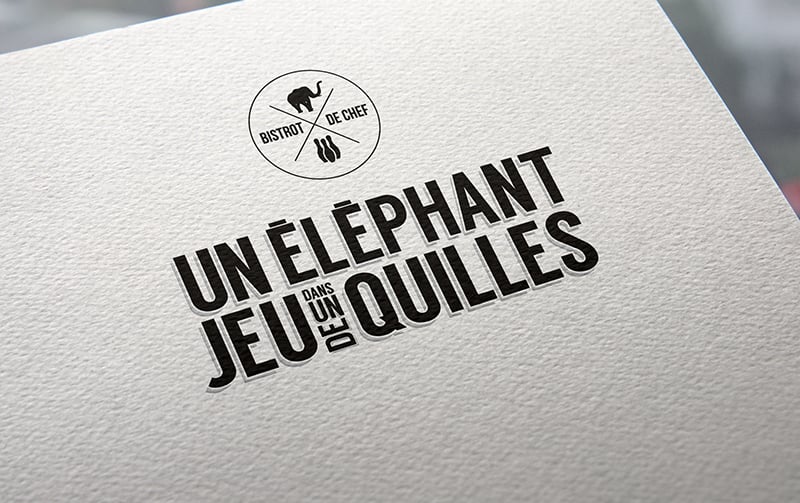 Création de la nouvelle identité print et web d'un nouveau restaurant à Saint-Etienne
