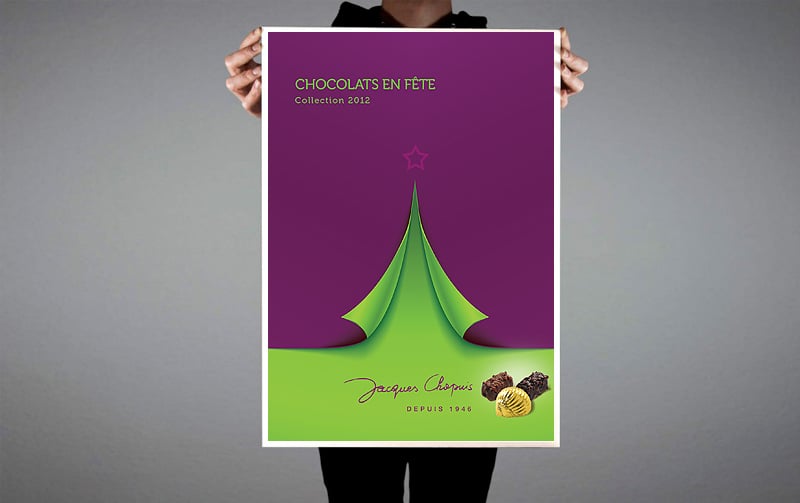 Création de la brochure Chocolat 2012 des Cafés Chapuis.