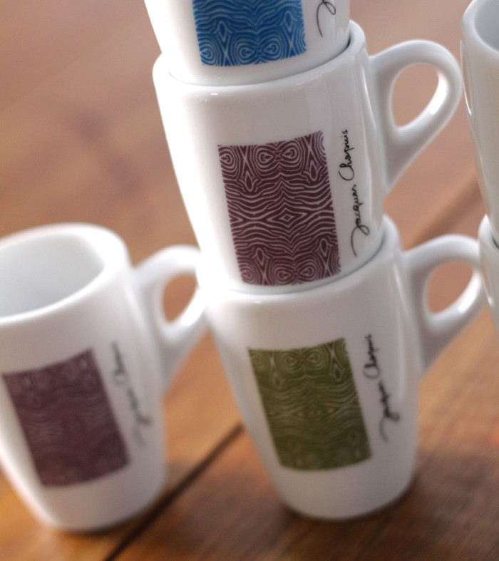 Nouvelle création pour les tasses à café des Cafés Chapuis.