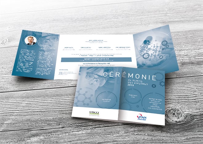 Création du carton d’invitation de la remise des diplomes IFMA