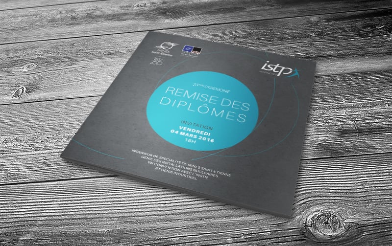 Création des supports de communication de la remise des diplômes de l'ISTP