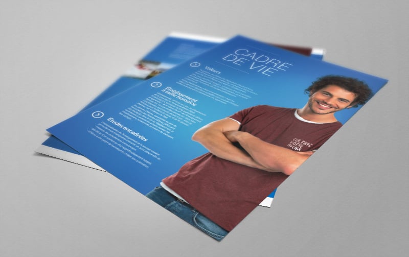 Création de nouveaux supports de communication pour le lycée agricole de Précieux.