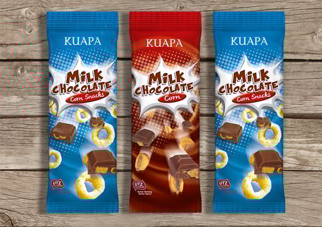 Création de packaging tablettes de chocolat.