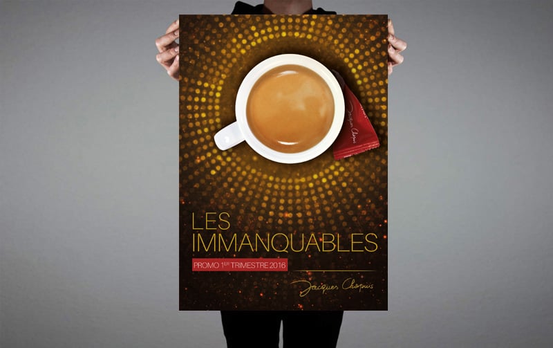 Opération de marketing direct promotionnel b to b pour les cafés Chapuis