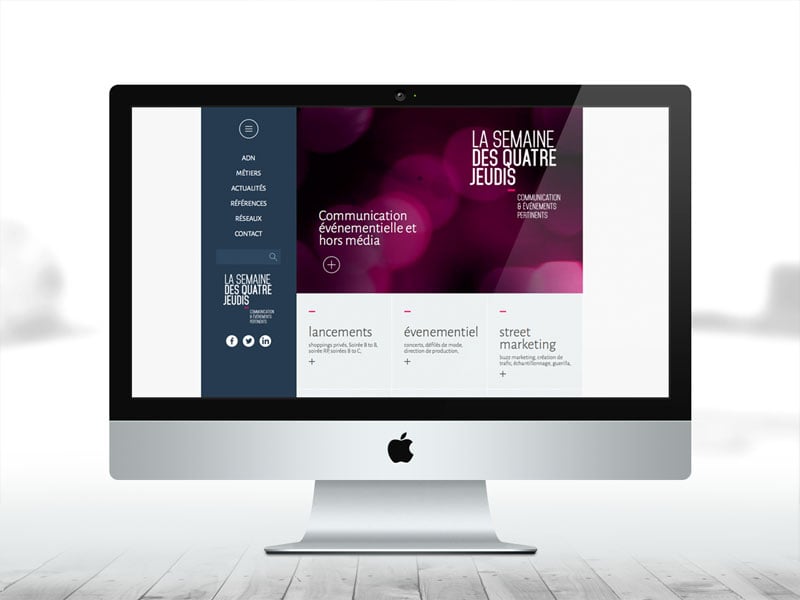 Création du site internet de la Semaine des 4 Jeudis