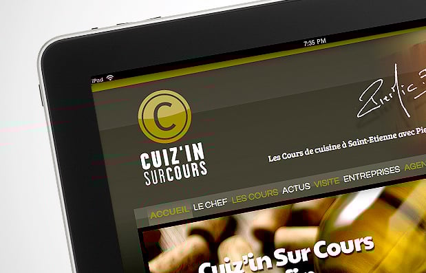 Création du site internet de Cuiz’in sur Cours à Saint-Etienne dans la Loire.