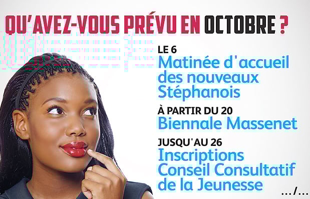 Création de la campagne de communication Agenda Ville de Saint-Etienne (Octobre).