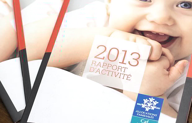 Création du rapport d’Activité de la Caisse d’Allocations Familiales de la Loire.
