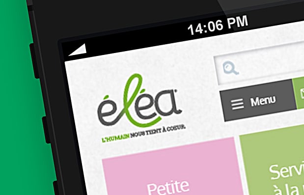 Création du site internet responsive de la marque Eléa.