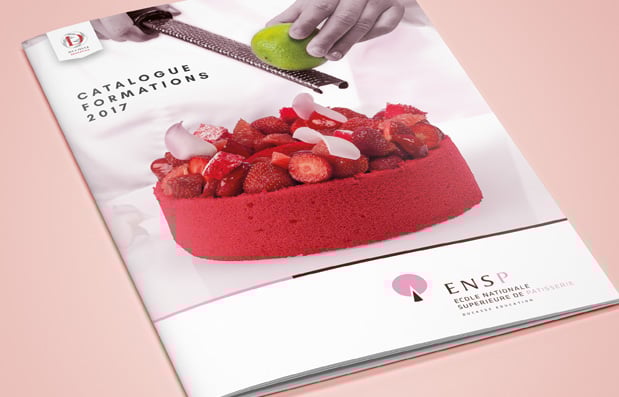 Création du catalogue formation de l’Ecole Nationale de Pâtisserie.