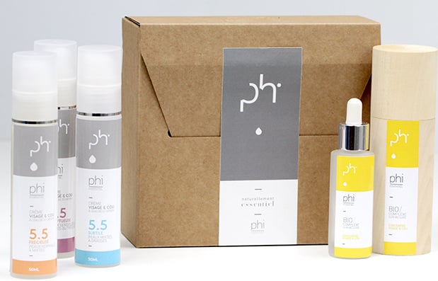 Création de la gamme packaging Phi Essentiel