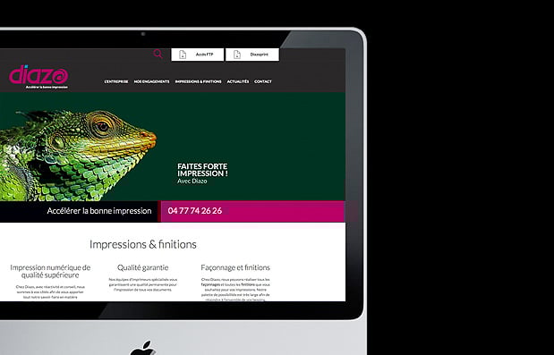 Création du site internet de l’imprimerie Diazorama