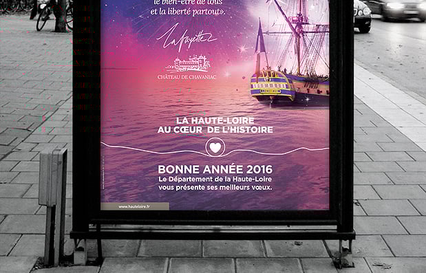 Création de la carte de vœux 2016 du Département de la Haute-Loire