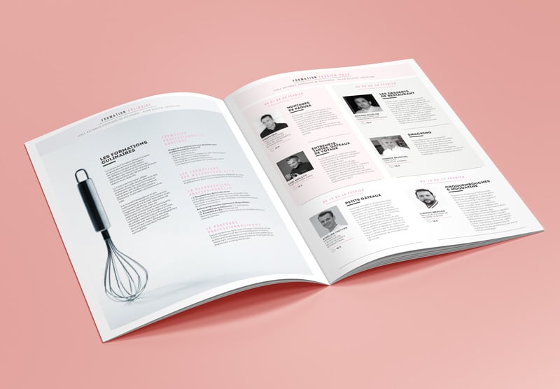Création du catalogue formation de l'Ecole Nationale de Pâtisserie