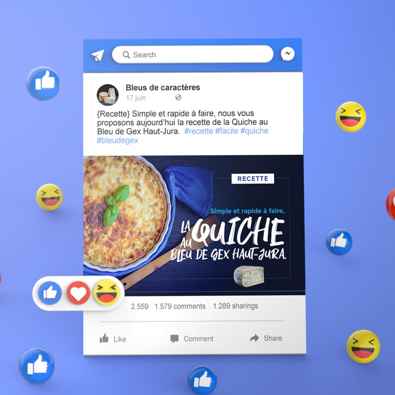 Communication digitale pour les 3 Bleus de Caractère