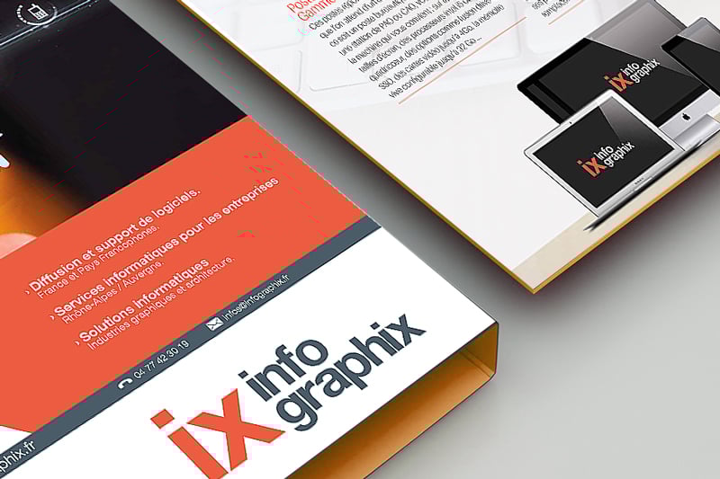 Création de la plaquette Infographix.