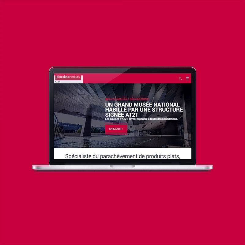 Création du site internet de la société AT2T