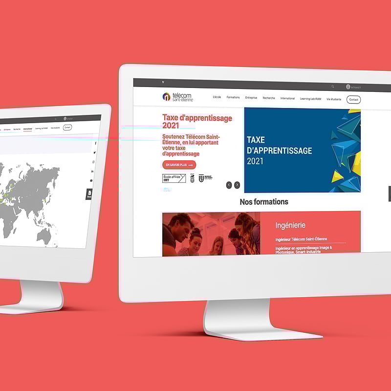 Création du site internet Télécom Saint-Étienne.