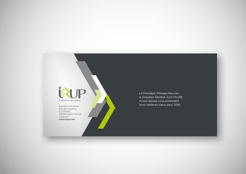 Création de la campagne de voeux 2016 de l’IRUP