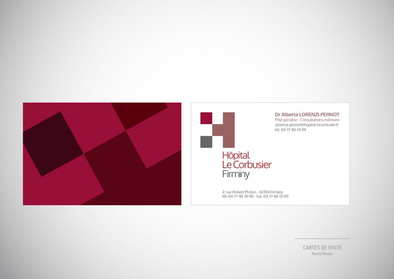 Création de la nouvelle identité visuelle de l'hôpital de Firminy