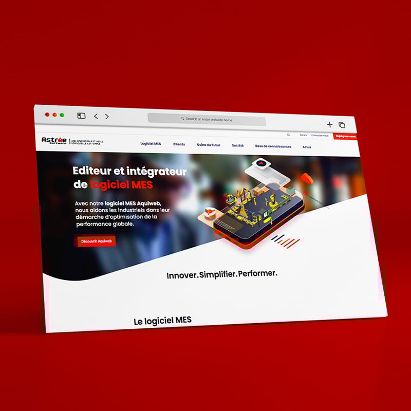 Création du site vitrine d’Astrée Software