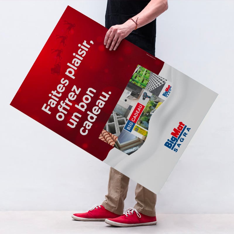 Création de la campagne et du site ecommerce des Chéques Cadeaux BigMat Sagra