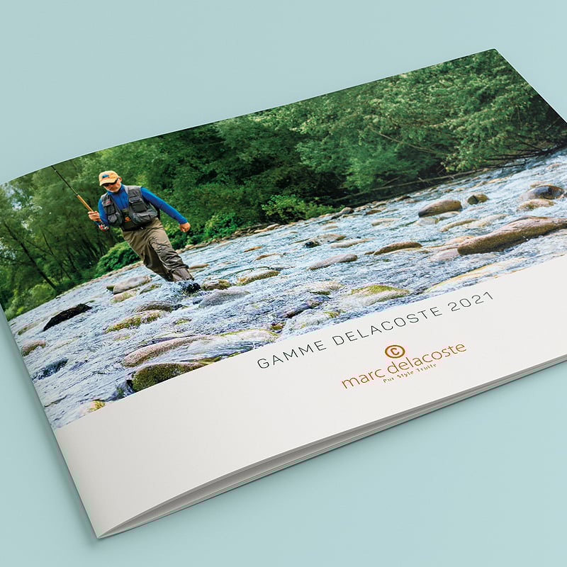 Création du catalogue pêche à la truite Marc Delacoste