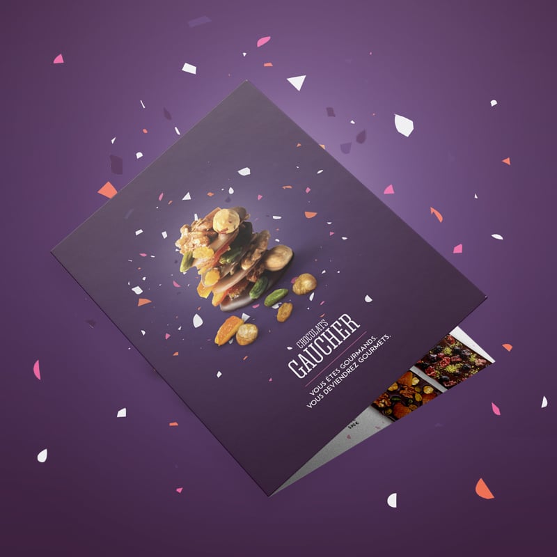 Création de la plaquette Chocolats Gaucher