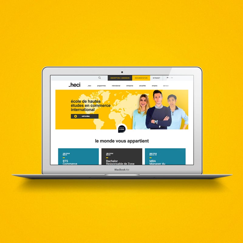 Création du site internet Heci