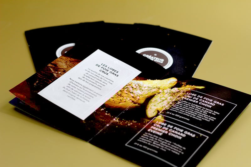 Création de la plaquette Collection Foie Gras 2015 pour Créateur de Foie Gras