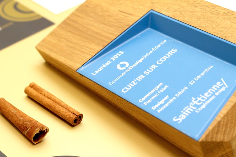 Cuiz'In sur Cours et 32 Décembre au concours Commerce Design 2015 de Saint-Etienne !
