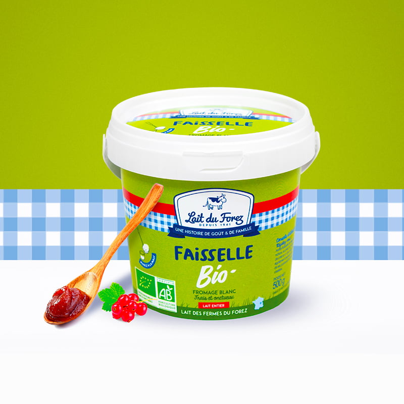 Création de packaging pour la gamme bio Lait du Forez