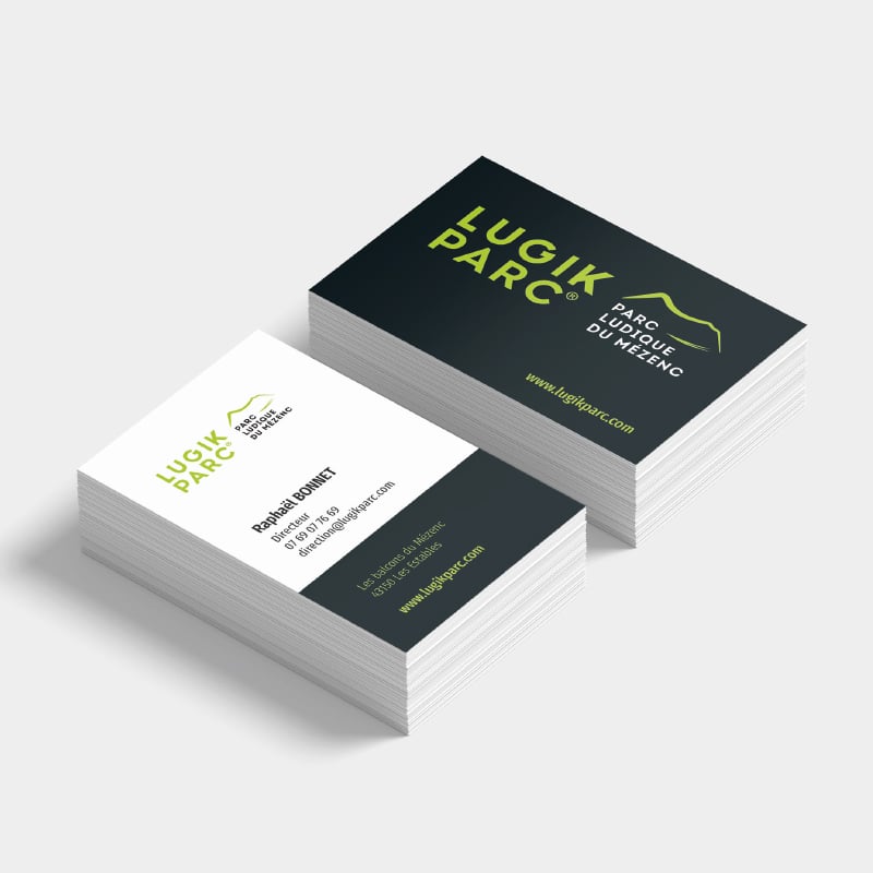 Création de nom de marque, création de logotype pour Lugik Parc