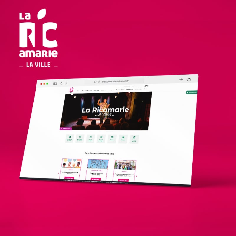 Création du site internet de la ville de la Ricamarie.